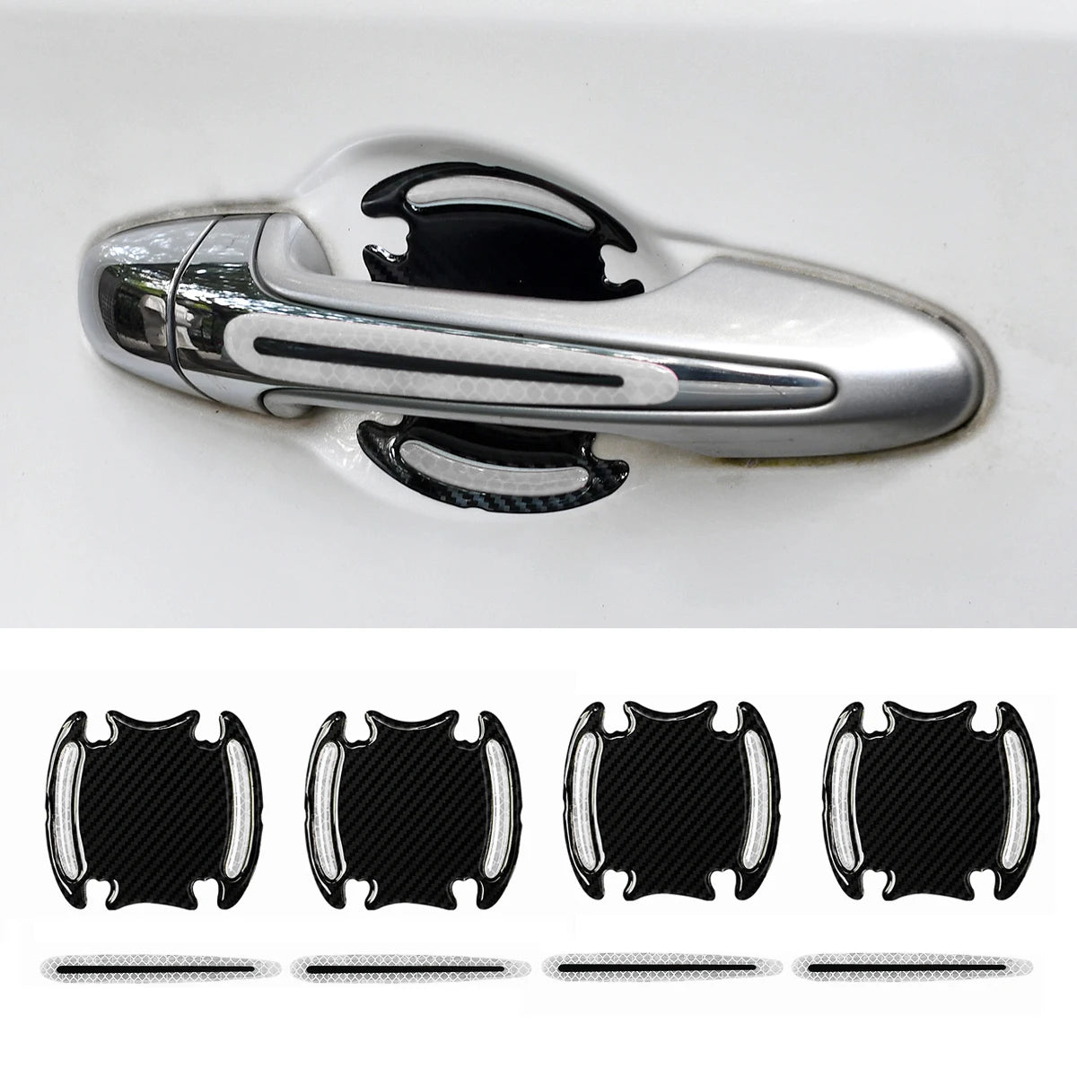 Reflective Door Handle Protectors (8 Pack)