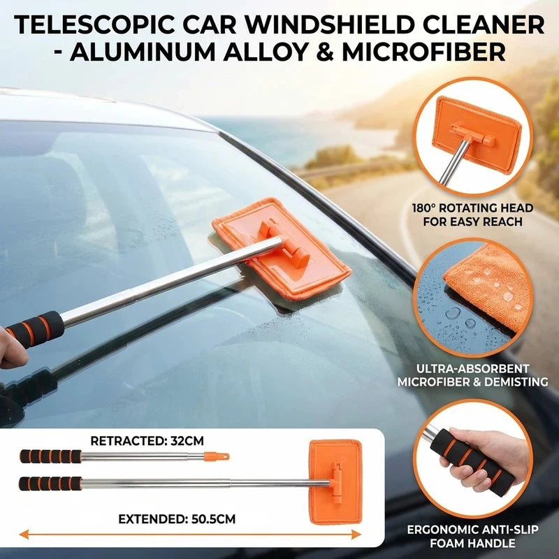 Telescopic Windscreen Cleaning Brush
