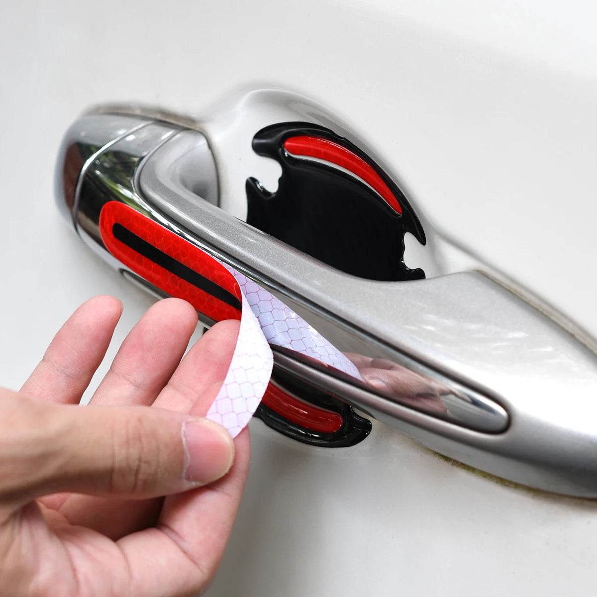 Reflective Door Handle Protectors (8 Pack)