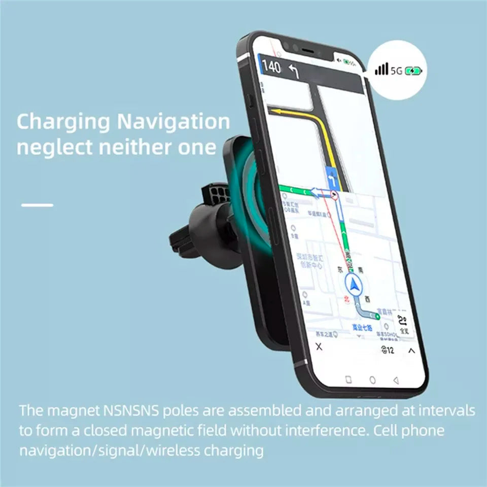 Magnetic Wireless Charging Car Mount