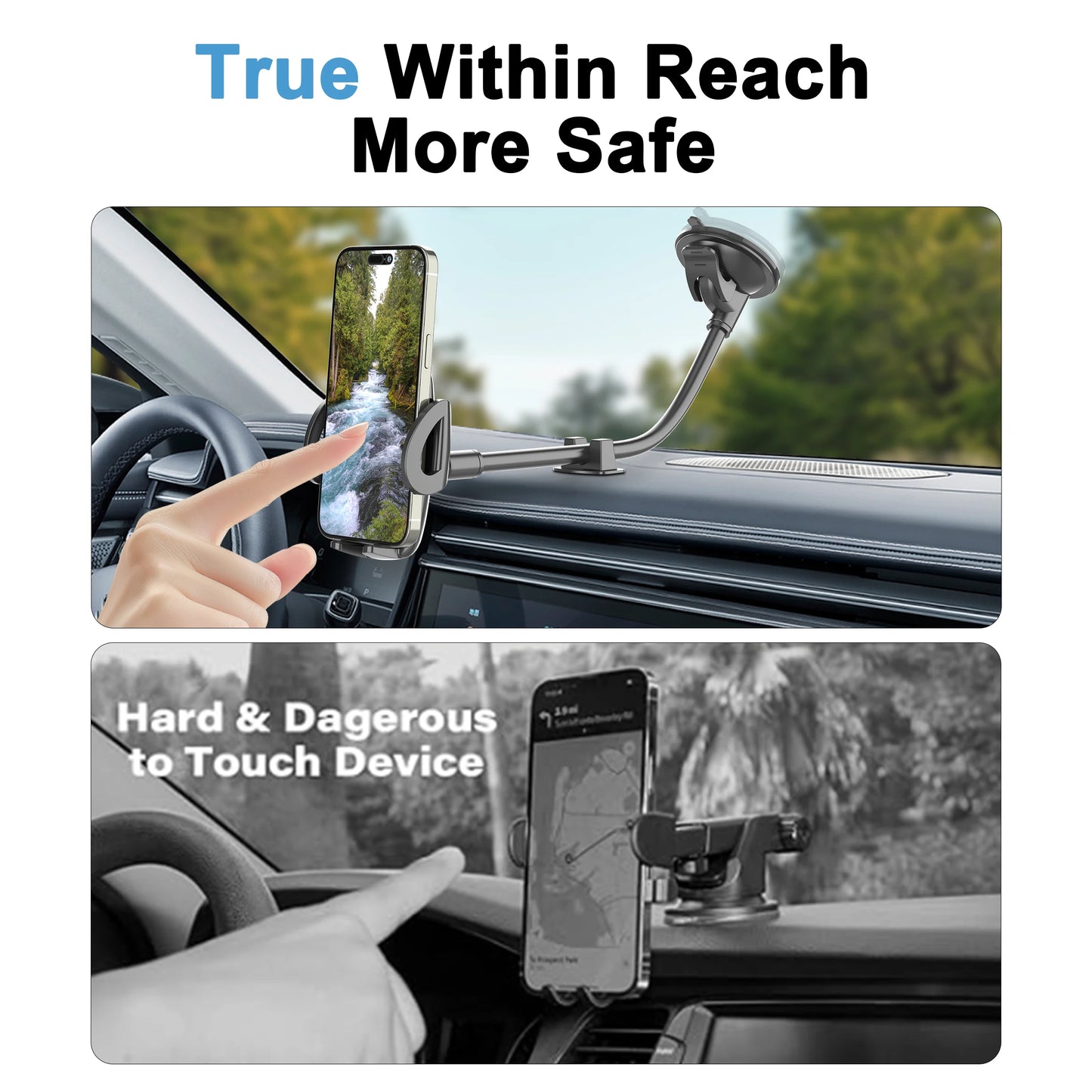 Flexible Windshield Car Phone Mount