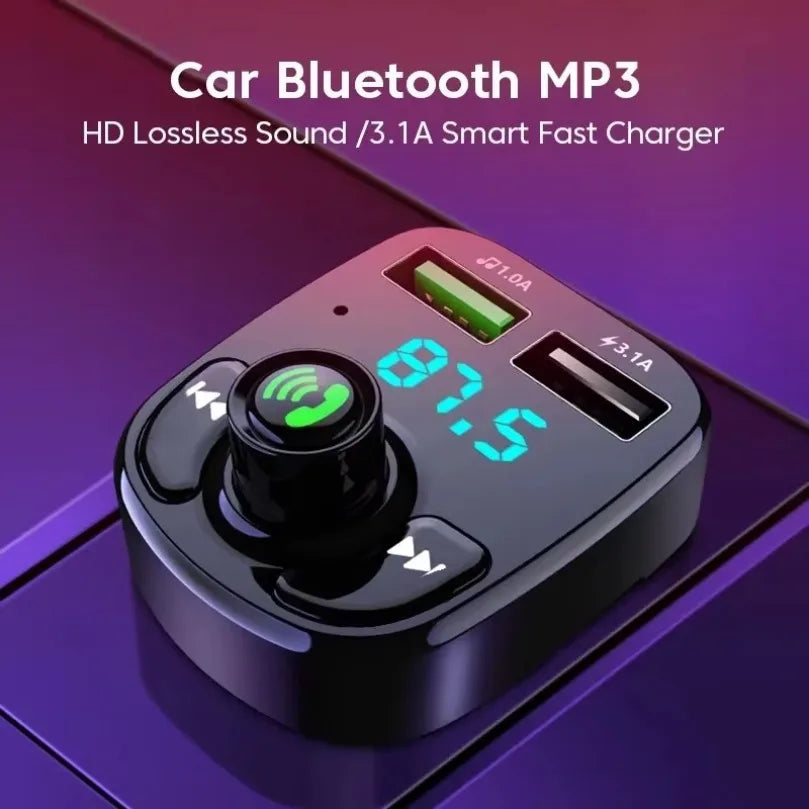 Bluetooth FM Transmitter & Fast Car Charging