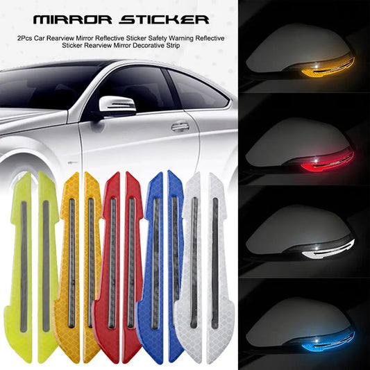 Reflective Wing Mirror Safety Stickers