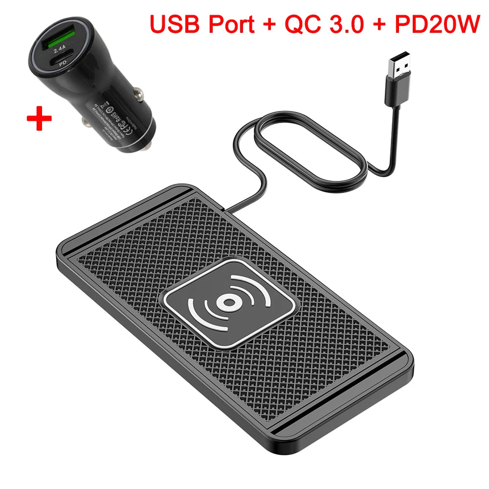 Wireless Charging Car Pad Set