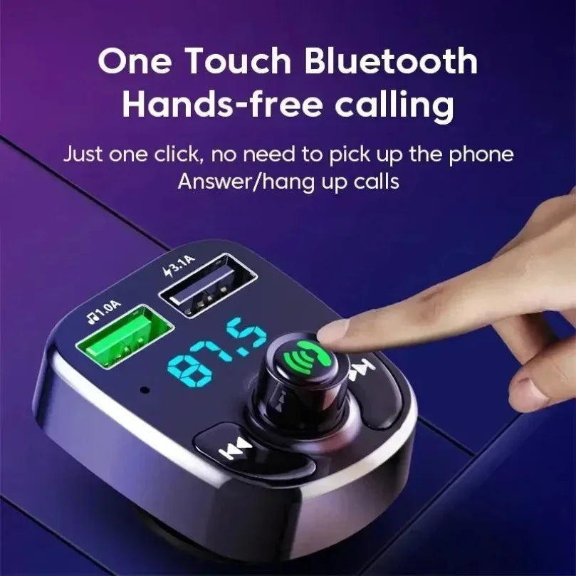 Bluetooth FM Transmitter & Fast Car Charging