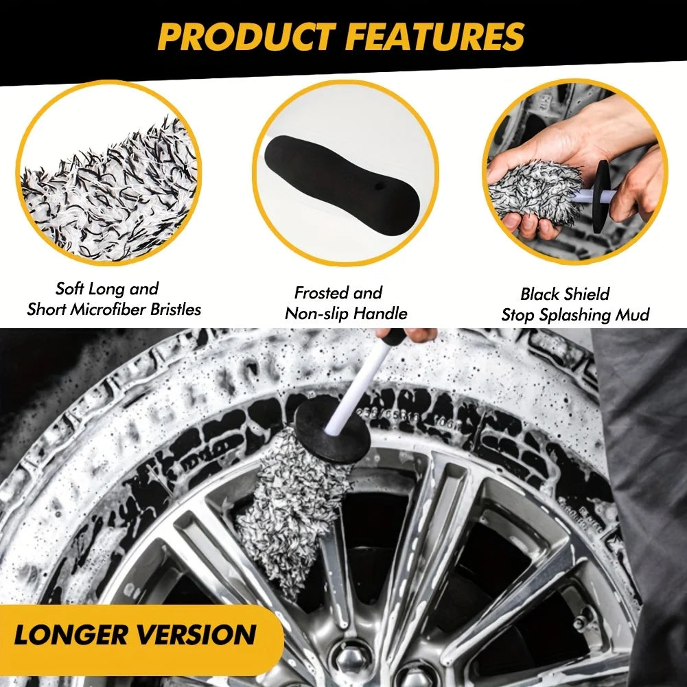 Microfibre Wheel Cleaning Brush