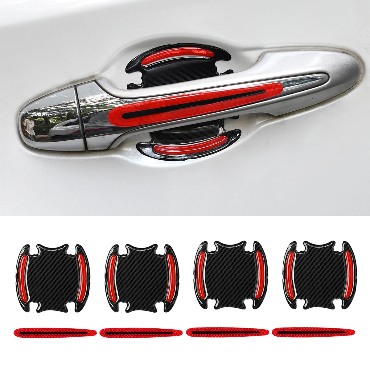 Reflective Door Handle Protectors (8 Pack)