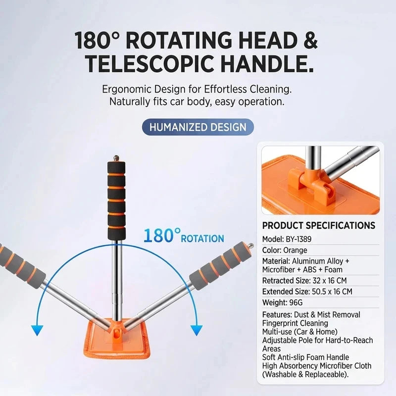 Telescopic Windscreen Cleaning Brush