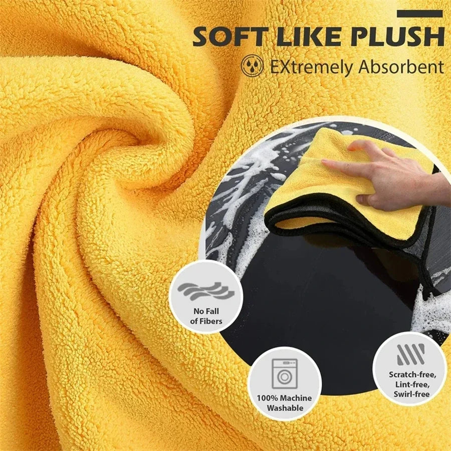 1/2/6 Pack Car Cleaning Cloth