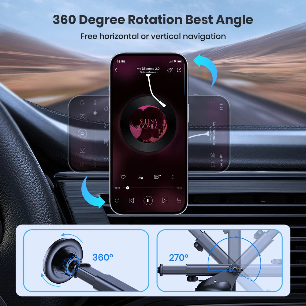 360° Magnetic Car Phone Holder