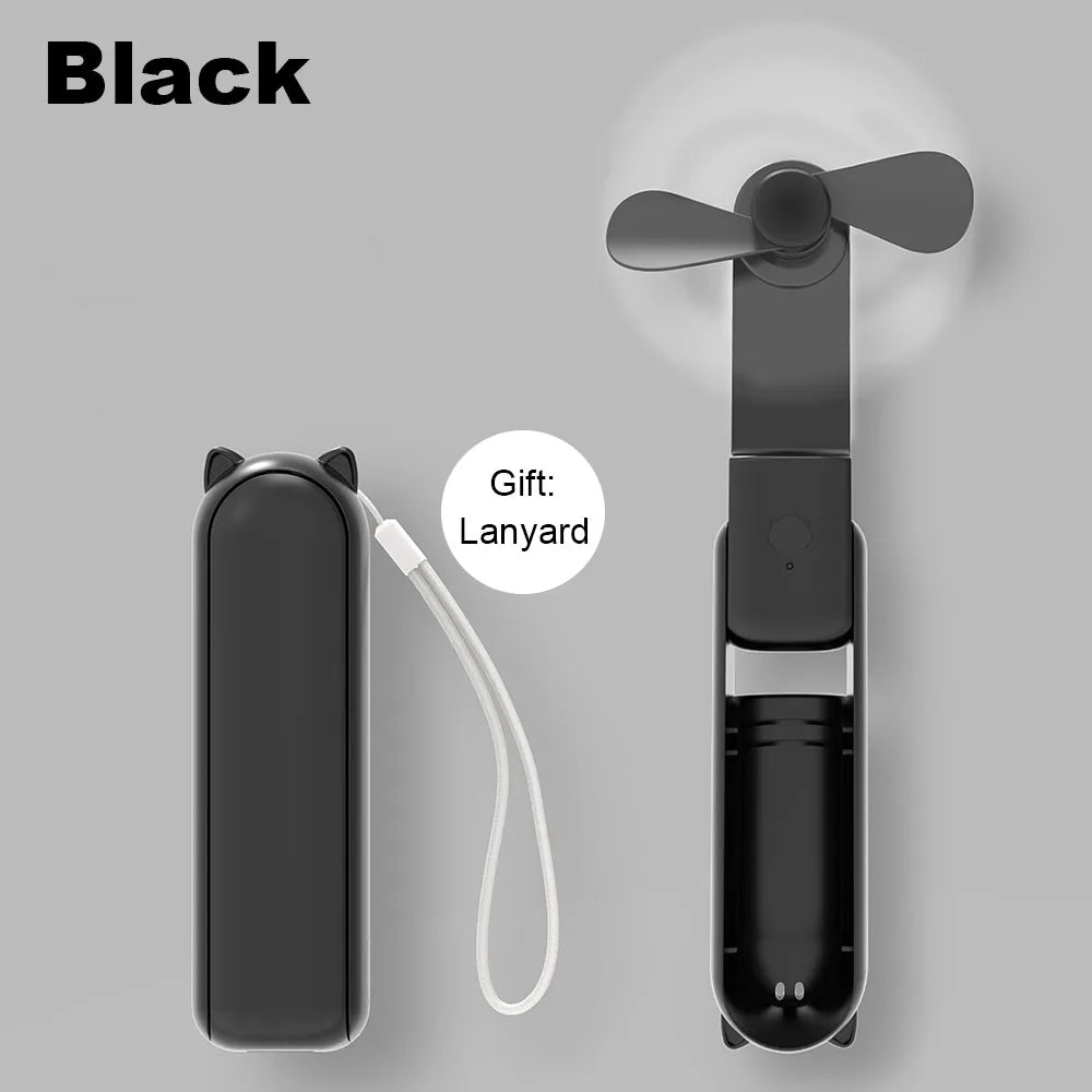 Portable USB Rechargeable Handheld Fan