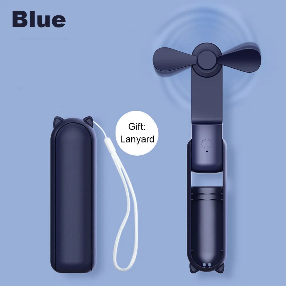 Portable USB Rechargeable Handheld Fan