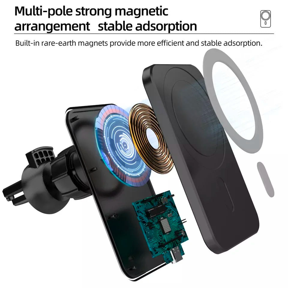 Magnetic Wireless Charging Car Mount